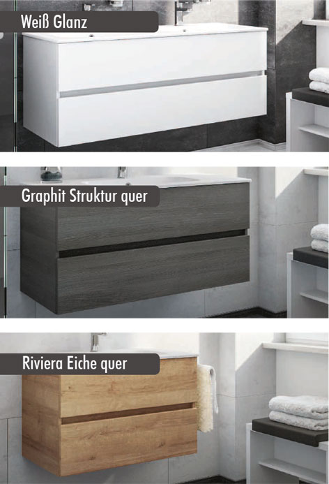 Artiqua Möbelkombination 1210 mm Farben 