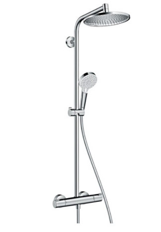 Hansgrohe  Crometta S Duschsystem Aufputz mit Brausethermostat chrom