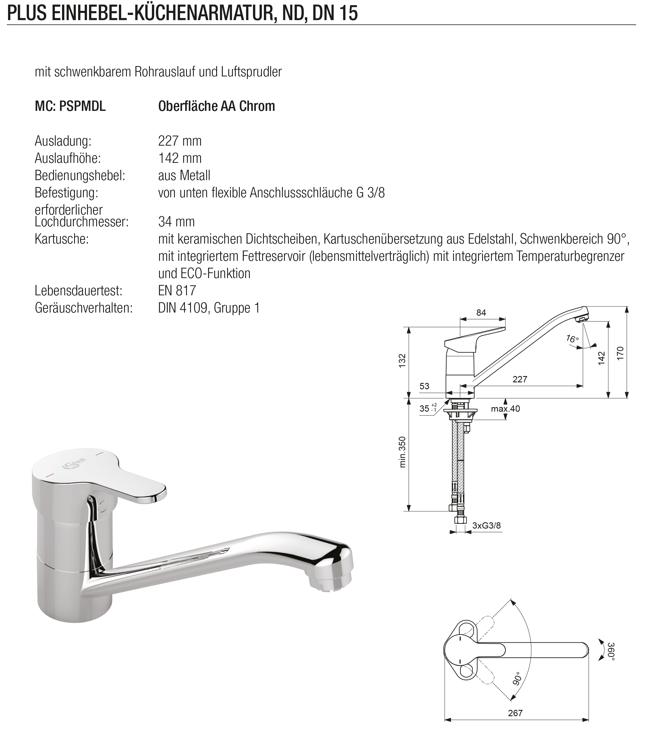 drucklose Armatur,druckloser Mischer