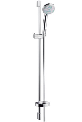 Hansgrohe Brausegarnitur Croma 100 Vario Stange 90 cm Handbrause 4-Strahlarten, 27771