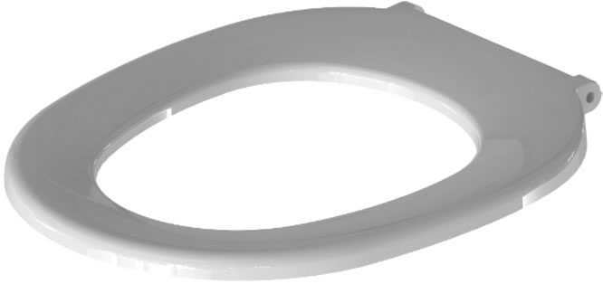 MKW WC-Sitz Euro Kadett Plus ohne Deckel, Kunststoffscharnier weiss