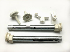 Kompakt-Heizkörper-Aufhängung Nr.91 für .Rohbau  Bohrkonsole 18x160 mm