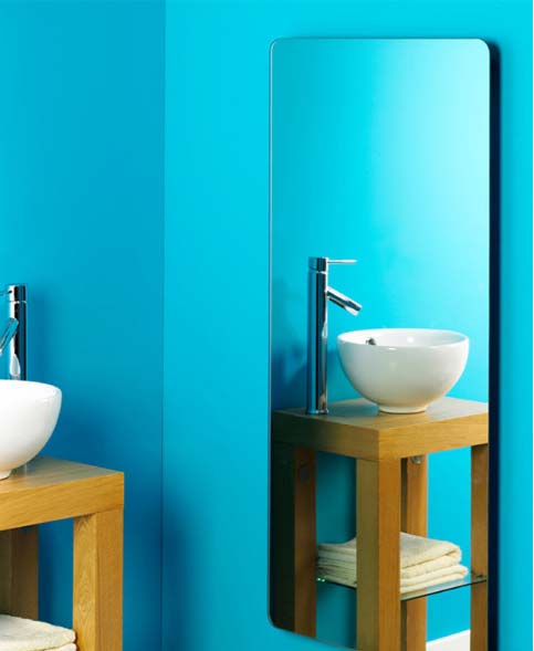 Eyebeam Glas Infrarotheizkörper 1500 Watt Spiegel 