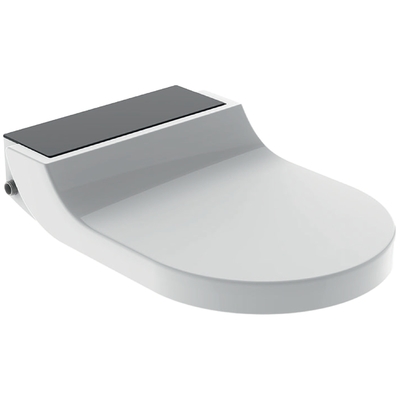 Geberit AquaClean Tuma Comfort Dusch WC Sitz schwarz/Glas zum Nachrüsten mit Fernbedienung! 146.270