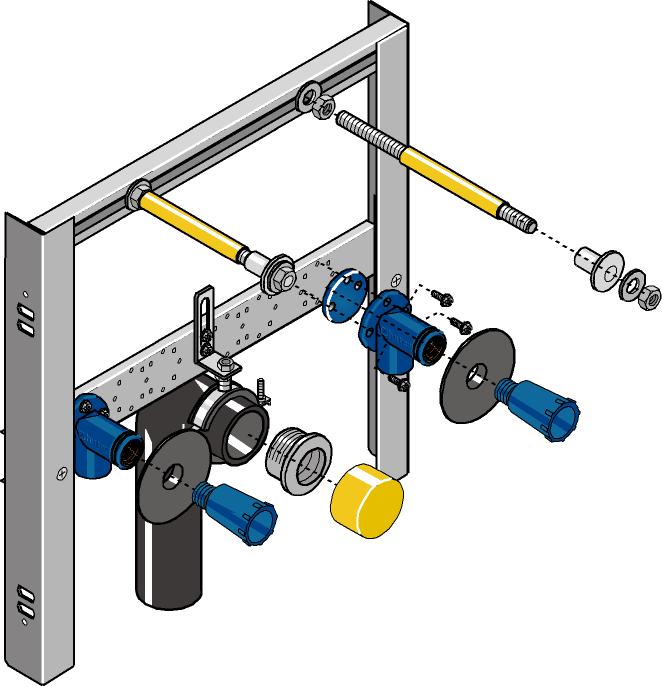 Huter 2011-M Waschtisch-Montageelement