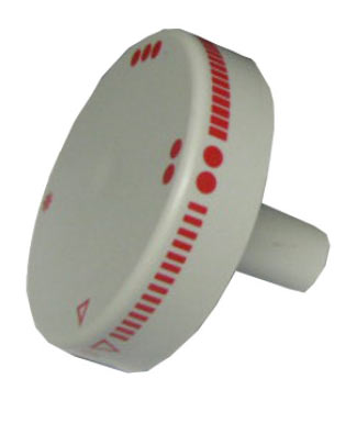 Austria Email Drehknopf lang ( 43 mm ) zu Einbauheizung REU/RDU