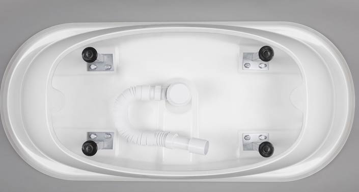 Freistehende Badewanne,freistehend, Mineralgußwanne