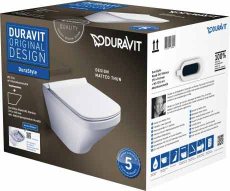 Duravit Wand WC Set Durastyle spülrandlos 