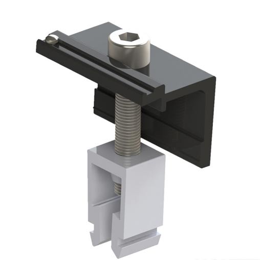 AluFix Abschlussklemme Click 30-42 mm black