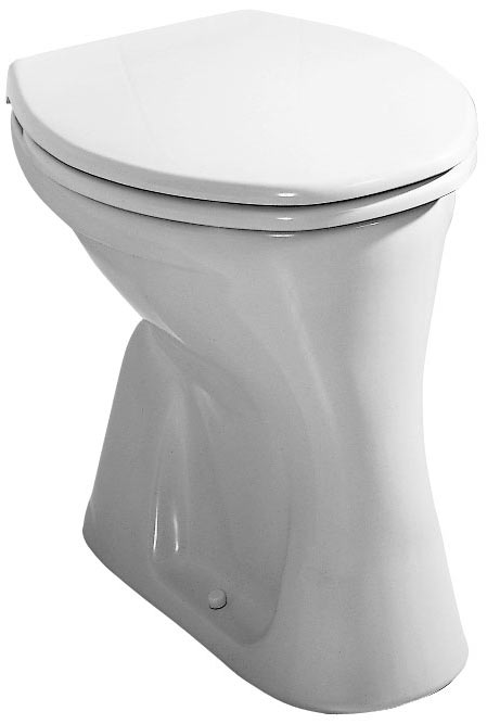 Stand WC senkrecht weiß Flachspüler