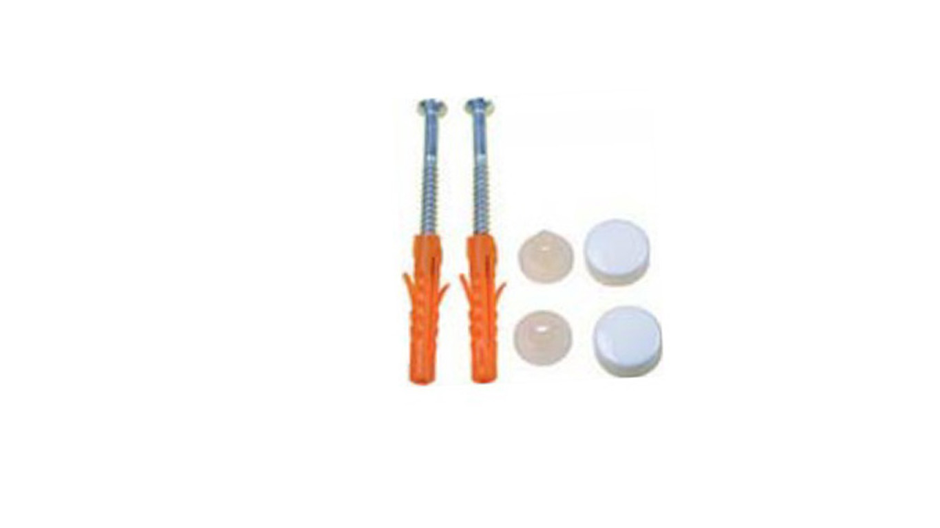 WC-Befestigungssatz 2-teilig weiss