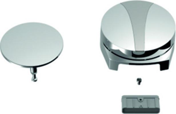 Drehgriff und Stopfen zu Ab-Ein-Überlaufgarnitur für Badewannen