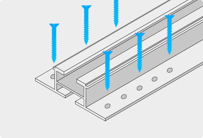 EET Wandschienen zu Paneel