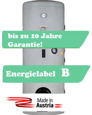 Alva Warmwasserspeicher 500 Liter mit zwei Register, Made in Austria, Solarspeicher 