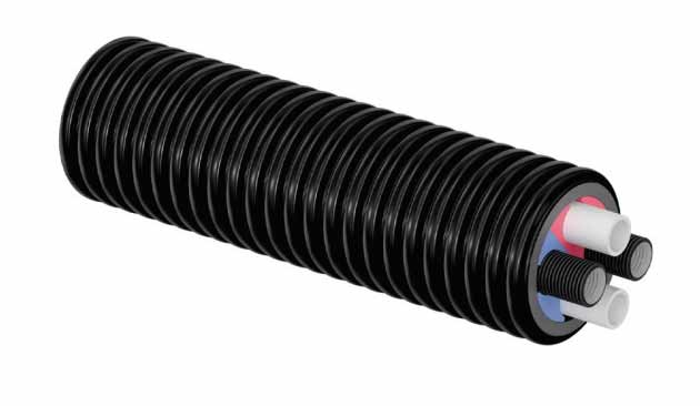 Uponor Fernwärmerohr Twin HP 2x40x3,7 + 2x32x2,9 mm