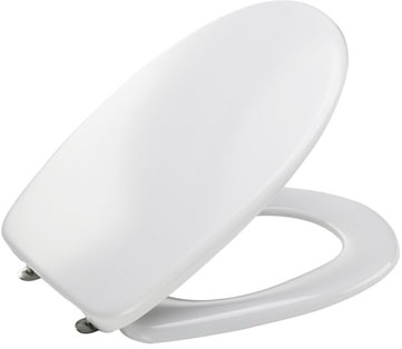 MKW WC-Sitz m.Deckel Euro 3000 Plus mit Kunststoffscharnier weiss