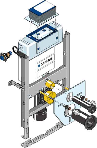 Huter 1035-G  WC-Montageelement Omega H82