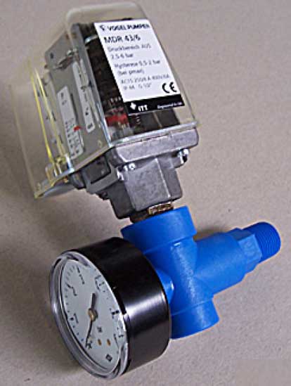 Vogel Druckschalter MDR43/6M mit Manometer