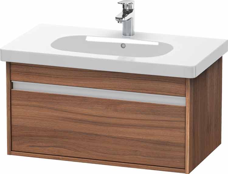 Duravit Ketho Waschtisch Unterbau 800 1 Auszug Nussbaum Natur