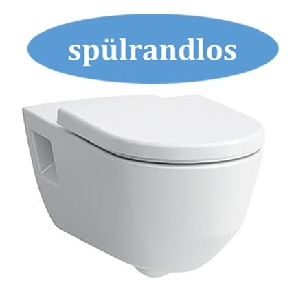 Laufen 2196.0 spülrandloses verlängertes Wand WC