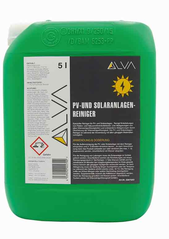 Reiniger zur Reinigung von Solar und Photovoltaikanlagen.