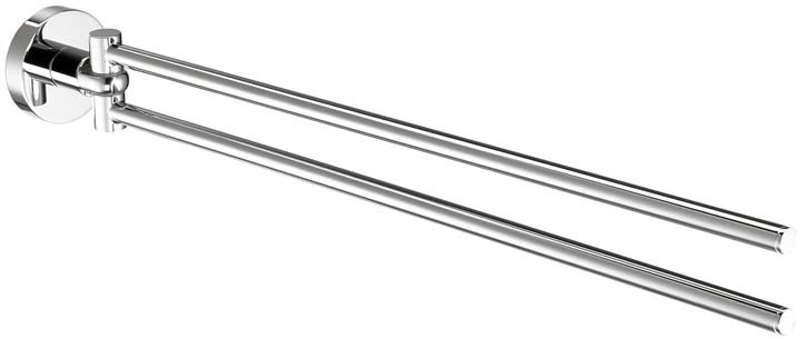 Una Doppelhanduchhalter verchromt 