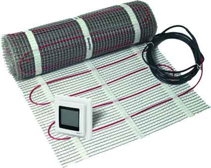 Danfoss Fußbodenheizung elektrisch 2,5 m2 mit Thermostat