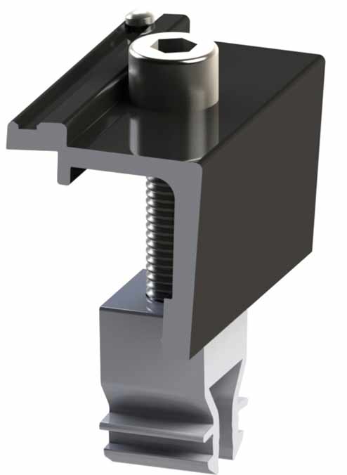 Alumero Abschlussklemme Click mit Pin schwarz 30-42