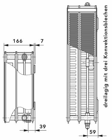 Vogel und Noot Heizkörper T6 33 600X1200 mm Maß