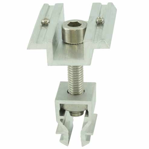 Alumero Mittelklemme Click Pin schwarz 30-45 mm