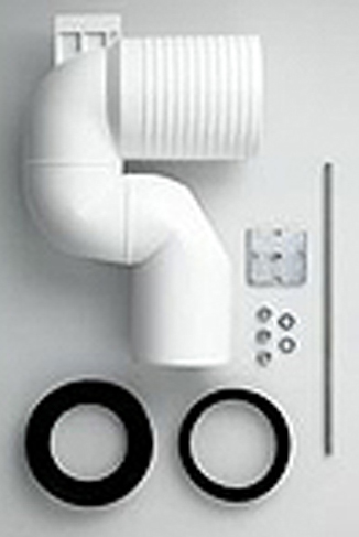 Laufen 9902.5 Ablaufbogen DN100  für WC gekröpft