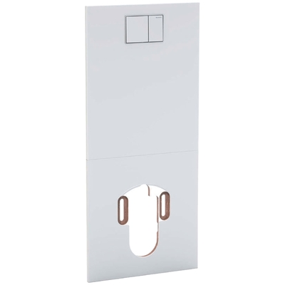 Geberit AquaClean Designplatte an Unterputzspülkasten  Glas weiss, 115.328