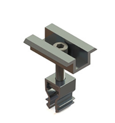 AluFix Mittelklemme für PV  Module silber 