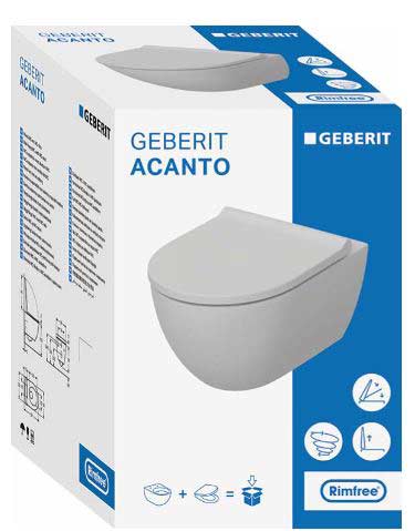 Geberit Acanto Wand Wc Set inkl.WC-Sitz in weiß verpackt 