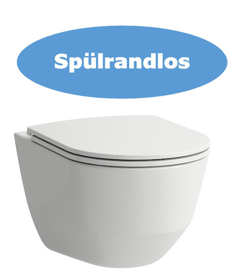 Laufen 2096.6 spülrandloses Wand WC 