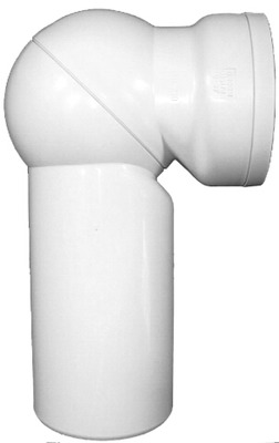 HL 210 WC-Gelenkanschlussbogen weiß