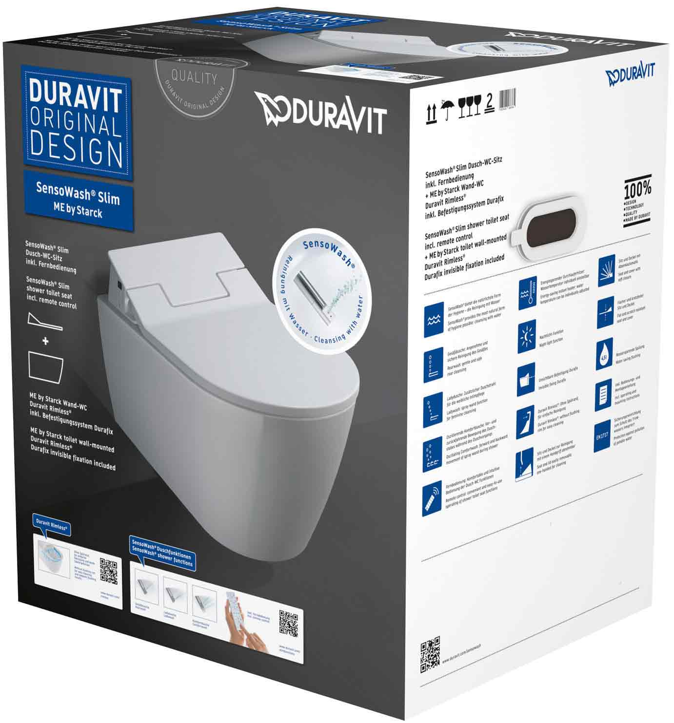 Duravit Sensowash Dusch-WC Set me by Starck