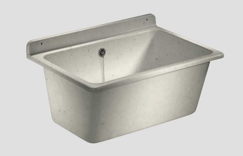 Abu Waschtrog Kunststoff granit mit Überlauf 