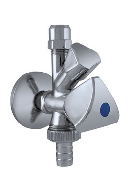 Kombinations-Eckventil Prima 1/2" mit Rückflußverhinderer, verchromt