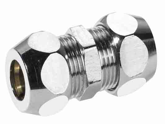 Kupplung verchromt 10 mm 