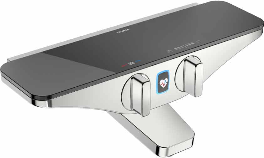 Hansa Emotion Wannenthermostat mit Wellfit Funktion grau/ chrom