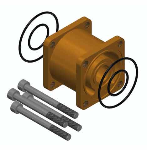 Biocat Flansch für senkrechte Montage