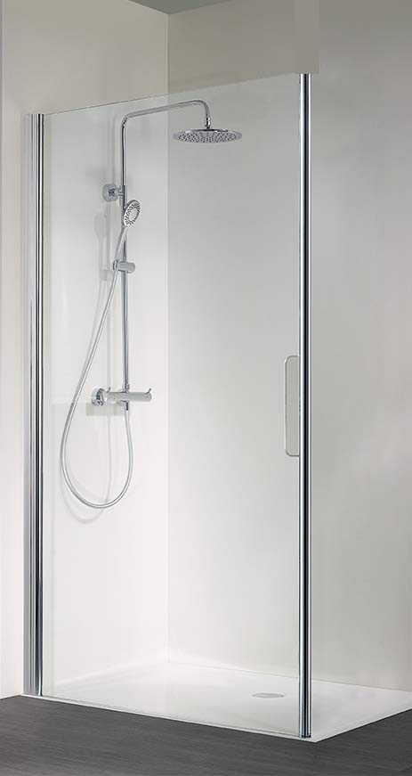 HSK Walk In Easy 1200 mm silber matt,  ESG Glas klar