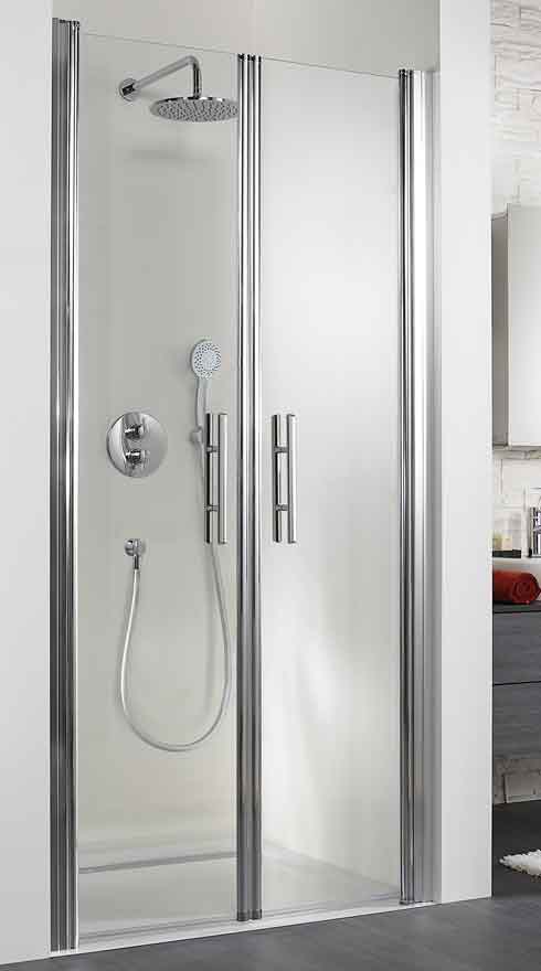 HSK Exclusiv Nischentüre 900 mm silber 