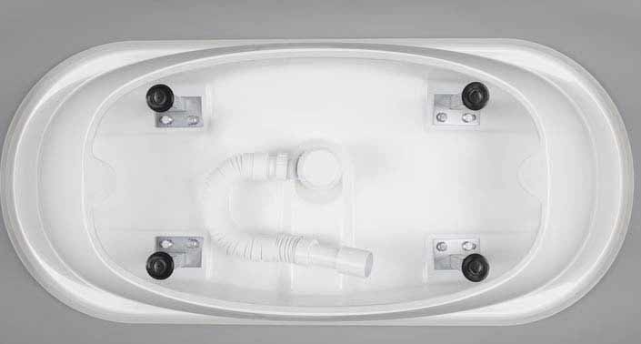 Freistehende Badewanne,freistehend, Mineralgußwanne