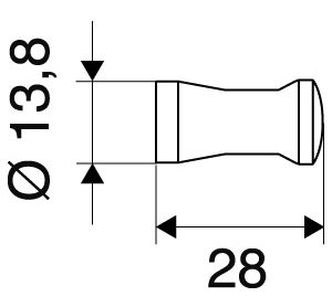 Varia Handtuchhaken 28 mm Maßblatt 