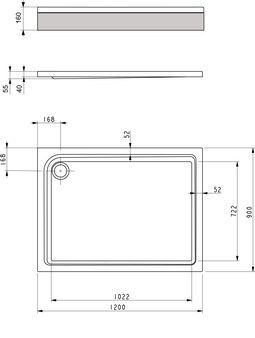Brausetasse Acryl 1200X900 120X90 