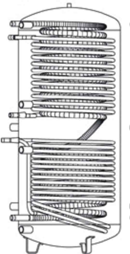 Hygiene-Pufferspeicher CPSHM2WT1000 mit Wellrohr-Trinkwasser-Wärmetauscher