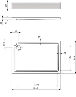 Brausetasse Acryl 1200X800 120X80 