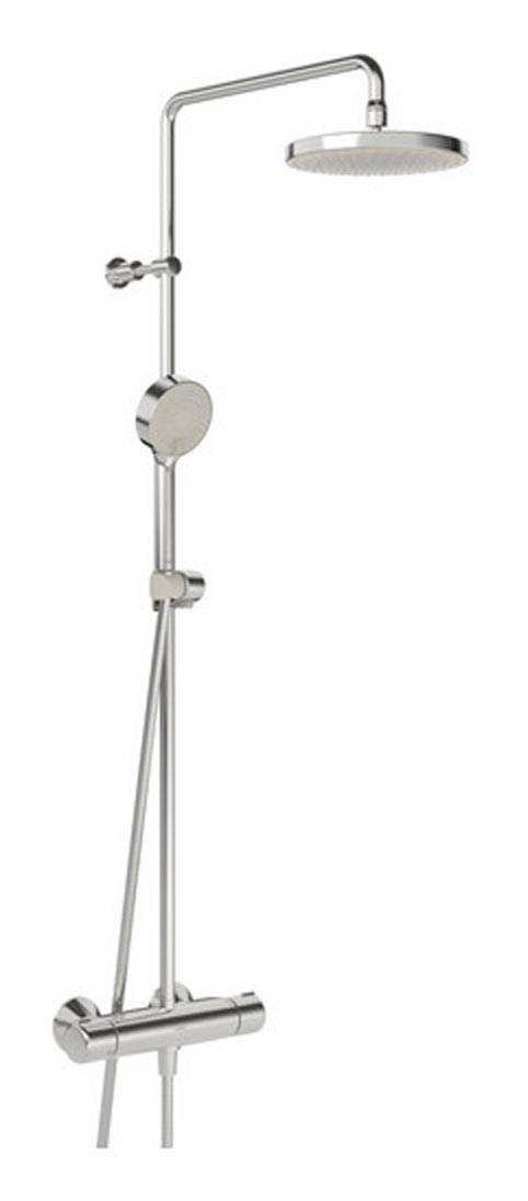 Hansa Micra Duschsystem mit Thermostat seitlich